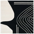 thumbnail image 1 of SAFAVIEH Rodeo Drive Dusan Abstract Area Rug, Black/Ivory, 6' x 6' Square, 1 of 8