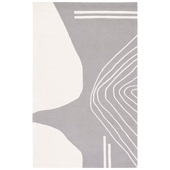 SAFAVIEH Rodeo Drive Dusan Abstract Area Rug, Gray/Ivory, 3' x 5'