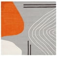 thumbnail image 1 of SAFAVIEH Rodeo Drive Dusan Abstract Area Rug, Gray/Rust, 4' x 4' Square, 1 of 8