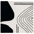 thumbnail image 1 of SAFAVIEH Rodeo Drive Dusan Abstract Area Rug, Ivory/Black, 4' x 4' Square, 1 of 8