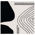 thumbnail image 1 of SAFAVIEH Rodeo Drive Dusan Abstract Area Rug, Ivory/Black, 6' x 6' Square, 1 of 8