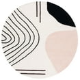 thumbnail image 1 of SAFAVIEH Rodeo Drive Dusan Abstract Area Rug, Ivory/Blush, 6' x 6' Round, 1 of 8