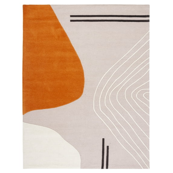 SAFAVIEH Rodeo Drive Dusan Abstract Area Rug, Ivory/Light Pink, 11' x 15'
