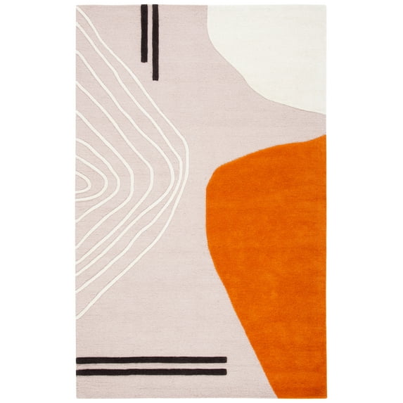 SAFAVIEH Rodeo Drive Dusan Abstract Area Rug, Ivory/Light Pink, 5' x 8'