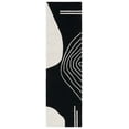 thumbnail image 1 of SAFAVIEH Rodeo Drive Dusan Abstract Runner Rug, Black/Ivory, 2'3" x 12', 1 of 1