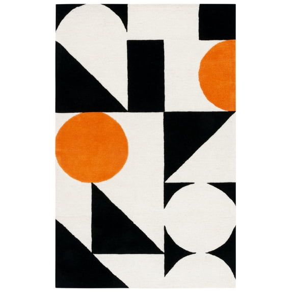 SAFAVIEH Rodeo Drive Eliza Abstract Area Rug, Rust/Black, 5' x 8'