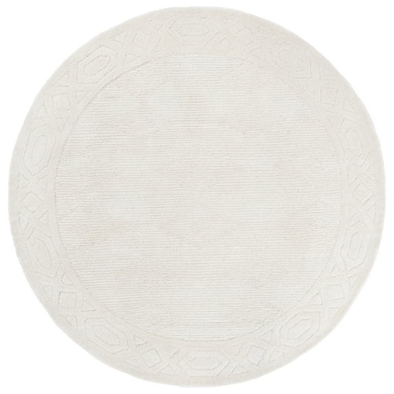 SAFAVIEH Rodeo Drive Euler Geometric Area Rug, Ivory, 6' x 6' Round