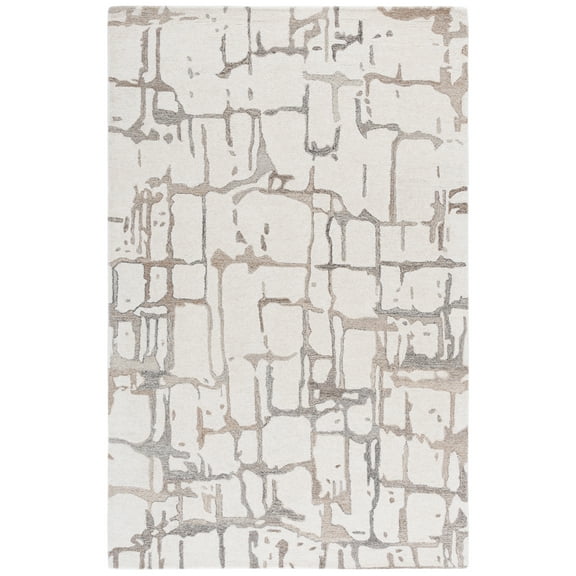 SAFAVIEH Rodeo Drive Flowers Abstract Area Rug, Natural/Ivory, 8' x 10'