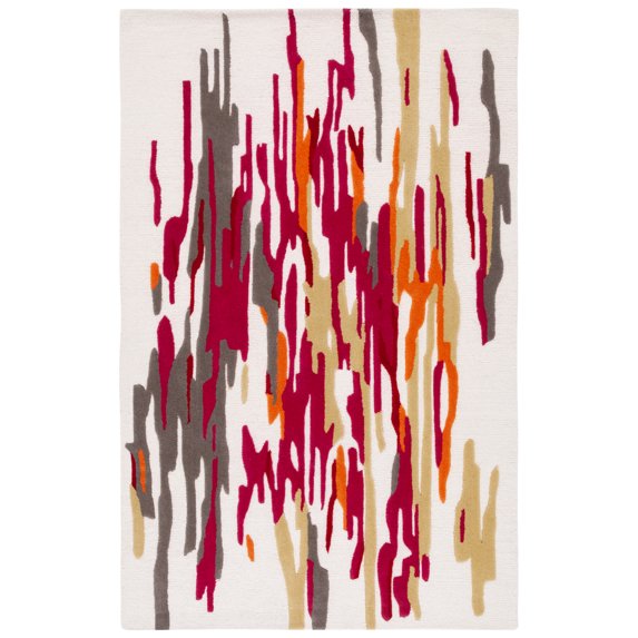 SAFAVIEH Rodeo Drive Jesper Abstract Area Rug, Ivory/Red, 8' x 10'