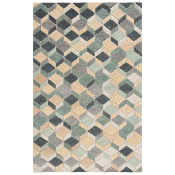 SAFAVIEH Rodeo Drive Jolanta Geometric Area Rug, Beige/Gray, 8' x 10'