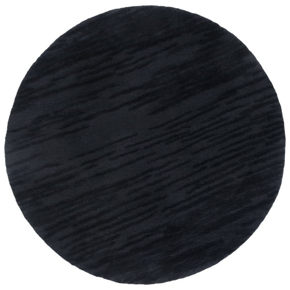 SAFAVIEH Rodeo Drive Juan Solid Area Rug, Black, 6' x 6' Round