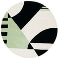 thumbnail image 1 of SAFAVIEH Rodeo Drive Kenneth Abstract Area Rug, Black/Green, 6' x 6' Round, 1 of 11