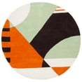 thumbnail image 1 of SAFAVIEH Rodeo Drive Kenneth Abstract Area Rug, Green/Brown, 6' x 6' Round, 1 of 11