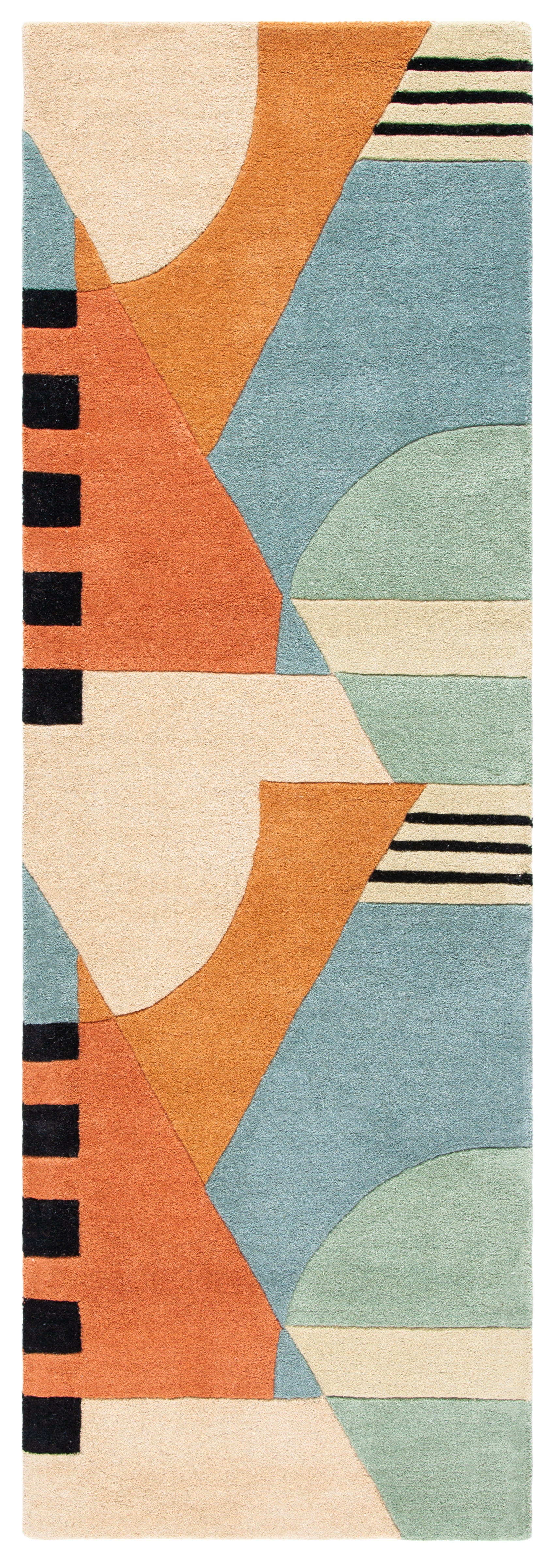SAFAVIEH Rodeo Drive Kenneth Abstract Runner Rug, Gold, 2'6" x 16'