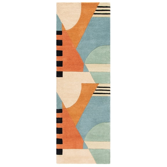 SAFAVIEH Rodeo Drive Kenneth Abstract Runner Rug, Gold, 2'6" x 22'