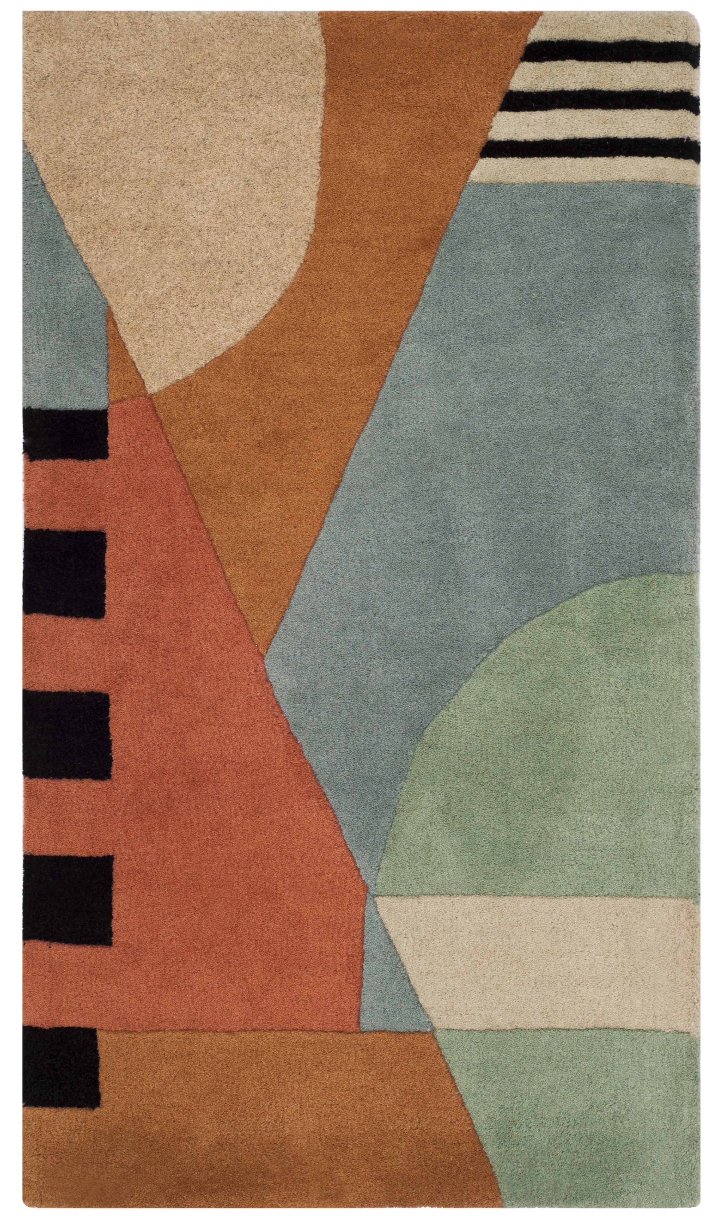 SAFAVIEH Rodeo Drive Kenneth Abstract Area Rug, Gold, 2'6" x 4'6"