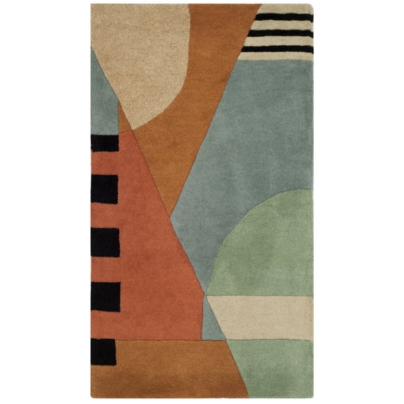 SAFAVIEH Rodeo Drive Kenneth Abstract Area Rug, Gold, 2'6" x 4'6"