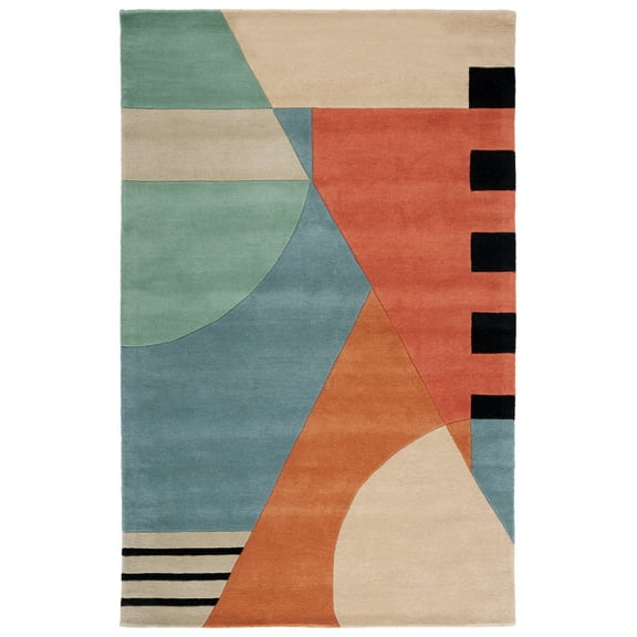 SAFAVIEH Rodeo Drive Kenneth Abstract Area Rug, Gold, 5' x 8'