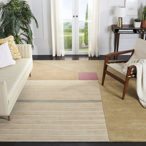 SAFAVIEH Rodeo Drive Quentin Abstract Geometric Wool Area Rug, Multi, 3'6" x 5'6"
