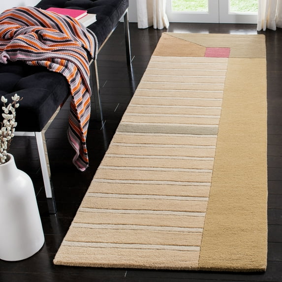 SAFAVIEH Rodeo Drive Quentin Abstract Geometric Wool Runner Rug, Multi, 2'6" x 14'