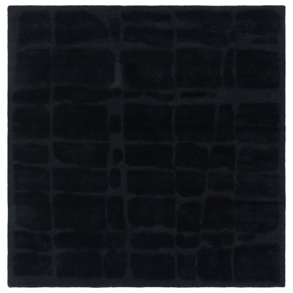 SAFAVIEH Rodeo Drive Sandford Geometric Area Rug, Black, 6' x 6' Square