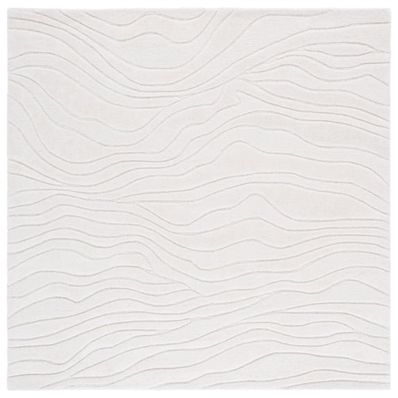 SAFAVIEH Rodeo Drive Thomasina Geometric Area Rug, Ivory, 6' x 6' Square