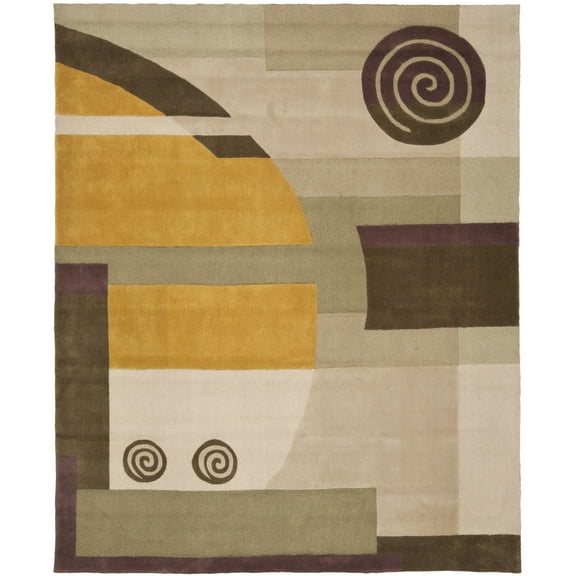 SAFAVIEH Rodeo Drive Wayne Abstract Wool Area Rug, Beige, 6' x 9'