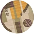 thumbnail image 1 of SAFAVIEH Rodeo Drive Wayne Abstract Wool Area Rug, Beige, 7'9" x 7'9" Round, 1 of 3