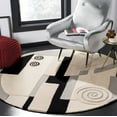 thumbnail image 1 of SAFAVIEH Rodeo Drive Wayne Abstract Wool Area Rug, Multi, 7'9" x 7'9" Round, 1 of 5