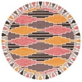thumbnail image 1 of SAFAVIEH Rodeo Drive jordan Geometric Area Rug, Black/Rust, 6' x 6' Round, 1 of 8