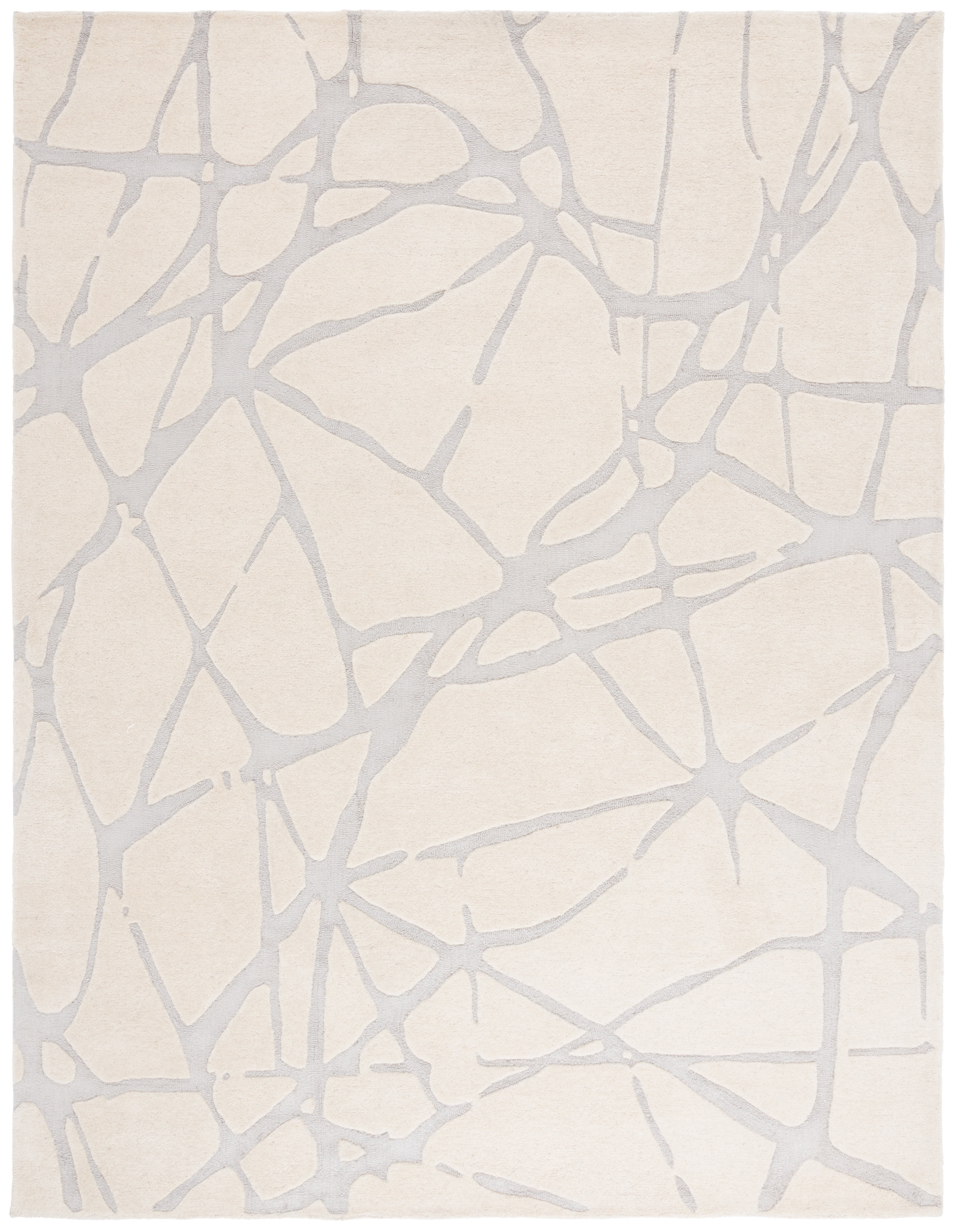 Durga Rugs SAFAVIEH Rodeo Durga Abstract Area Rug, Ivory/Gray, 8' x 10' - Walmart.com