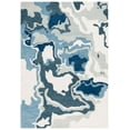 thumbnail image 1 of SAFAVIEH Rodeo Mario Abstract Wool Area Rug, Ivory/Navy, 6' x 9', 1 of 7