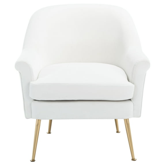 SAFAVIEH Rodrik Modern Style Upholstered Accent Chair, White