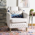 thumbnail image 1 of SAFAVIEH Roma Diamond 12" x 18" Plush Pillow with Fringe, Multi, 1 of 5