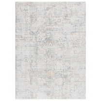 SAFAVIEH Romance Lakisha Oriental Area Rug, Blue/Beige Ivory, 5'3" x 7'6"