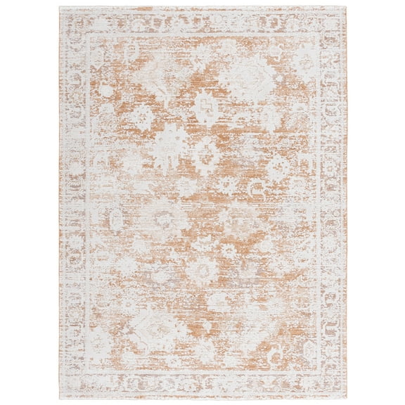 SAFAVIEH Romance Tiphanie Oriental Area Rug, Rust/Beige Ivory, 8' x 10'
