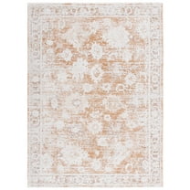 SAFAVIEH Romance Tiphanie Oriental Area Rug, Rust/Beige Ivory, 8' x 10'