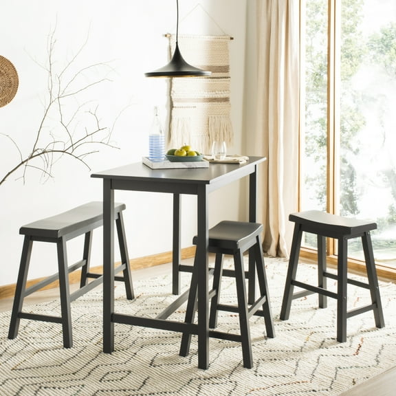 SAFAVIEH Ronin Contemporary Glam 4 Piece Set Pub Table, Grey