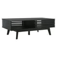 thumbnail image 1 of SAFAVIEH Rori Mid-Century Solid 2 Shelf Coffee Table, Black, 1 of 12