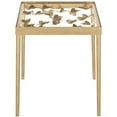 thumbnail image 1 of SAFAVIEH Rosalia Butterfly Side Table Gold / Clear, 1 of 4