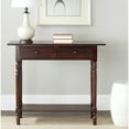 thumbnail image 1 of SAFAVIEH Rosemary 2-Drawer Console Table Dark Cherry, 1 of 5