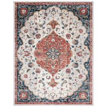 SAFAVIEH Rosewood Altan Medallion Area Rug, Ivory/Red, 8' x 10'