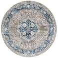 thumbnail image 1 of SAFAVIEH Rosewood Flowers Medallion Area Rug, Ivory/Green, 6'7" x 6'7" Round, 1 of 7