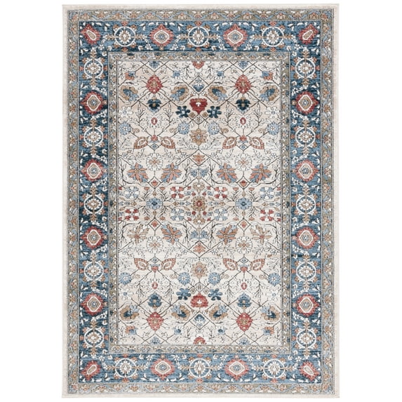 SAFAVIEH Rosewood Randa Oriental Area Rug, Ivory/Blue, 5'3" x 7'6"