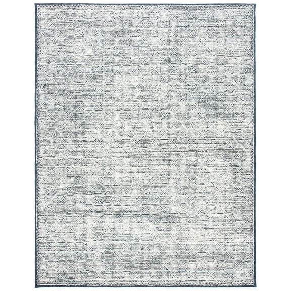 SAFAVIEH Roslyn Burton Abstract Area Rug, Black/Ivory, 8' x 10'