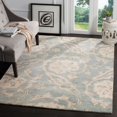 thumbnail image 1 of SAFAVIEH Roslyn Colton Floral Wool Area Rug, Light Blue/Ivory, 6' x 9', 1 of 6