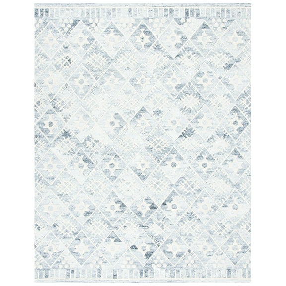 SAFAVIEH Roslyn Desi Geometric Area Rug, Grey/Ivory, 8' x 10'