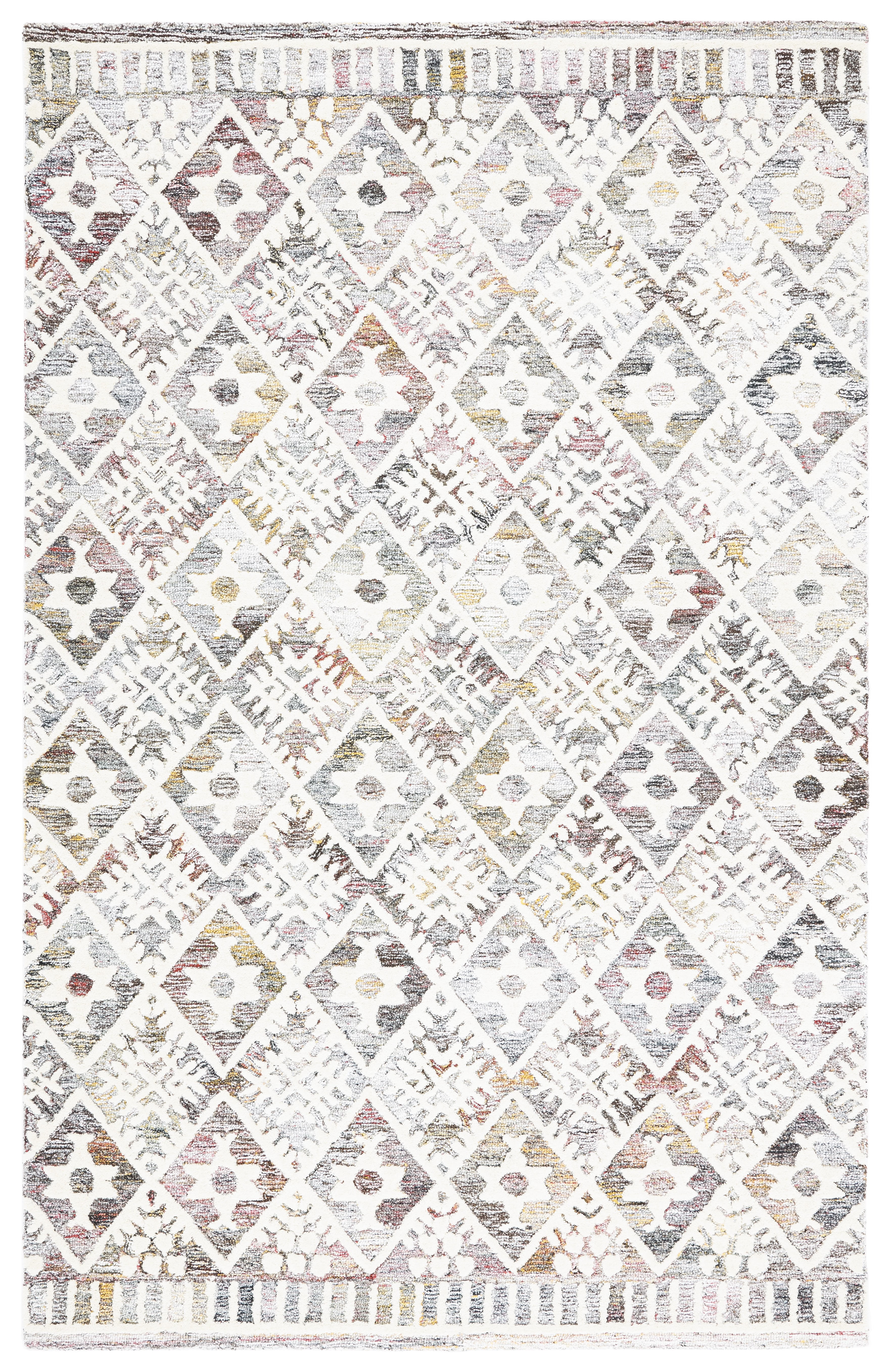 Ivory Elegance 59" Hand-Tufted Wool Area Rug