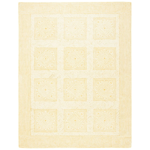 SAFAVIEH Roslyn Gisselle Geometric Area Rug, Yellow/Ivory, 8' x 10'