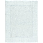 SAFAVIEH Roslyn Kaelee Geometric Area Rug, Light Blue/Ivory, 8' x 10'
